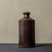 古道具の陶器ボトル-1