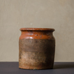 古道具の陶器寸胴-1